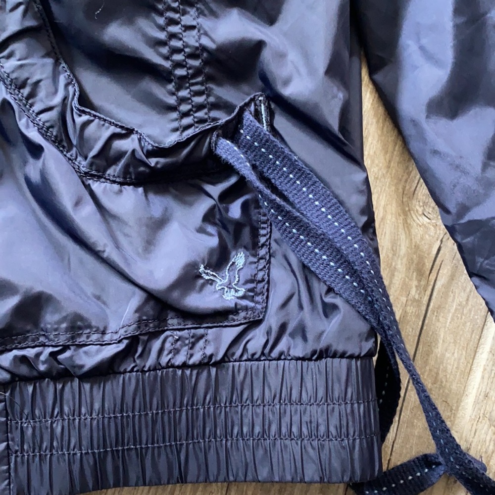 American Eagle Windbreaker Jacket w/Hood - Picture 3 of 8